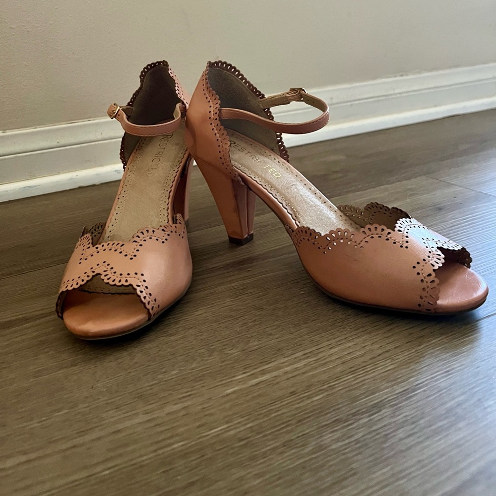 Restricted Pink Scalloped Heels